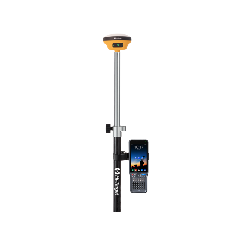 Equipo móvil GNSS Hi-Target V200 con controladora iHand55, compacto, preciso y de alto rendimiento