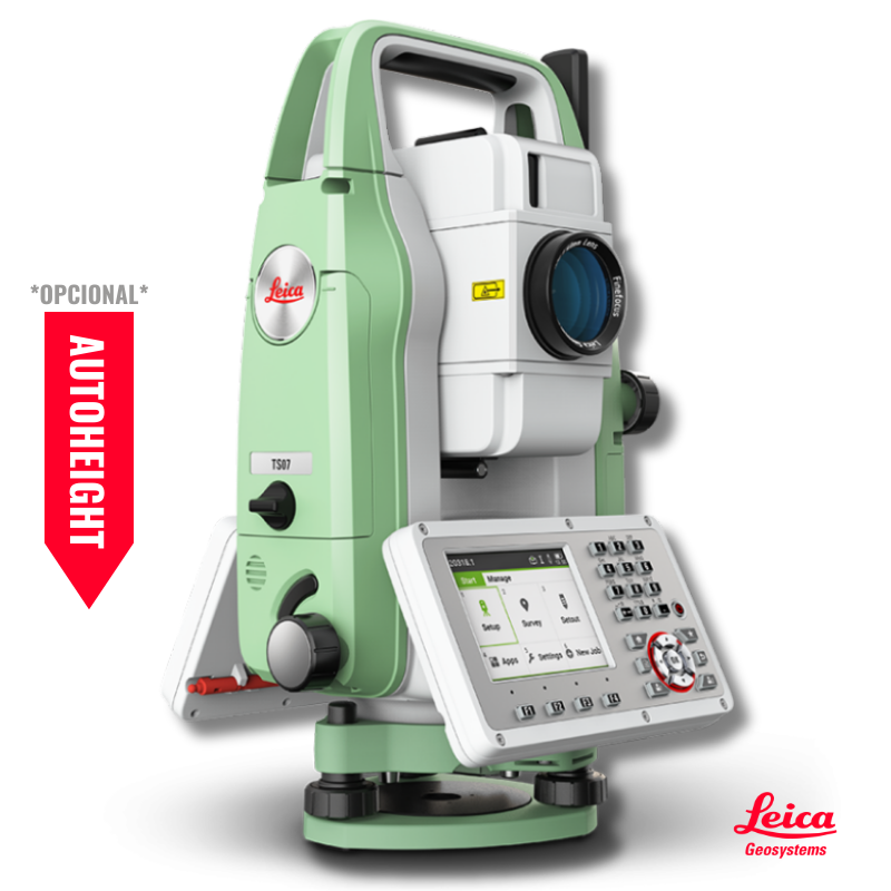 Estación total Leica TS07 con AutoHeight para medición automática de altura