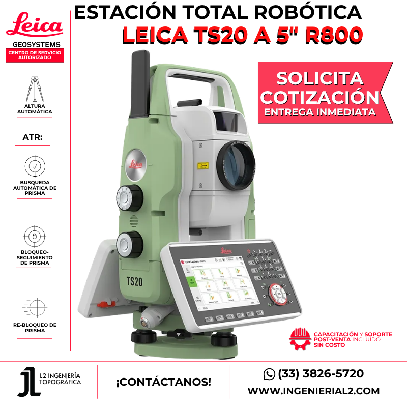 Ya tenemos a la venta la nueva Estación total robótica Leica TS20