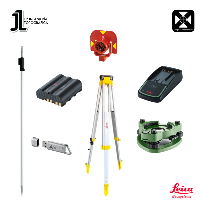 Accesorios estándar para la Estación total Leica TS03